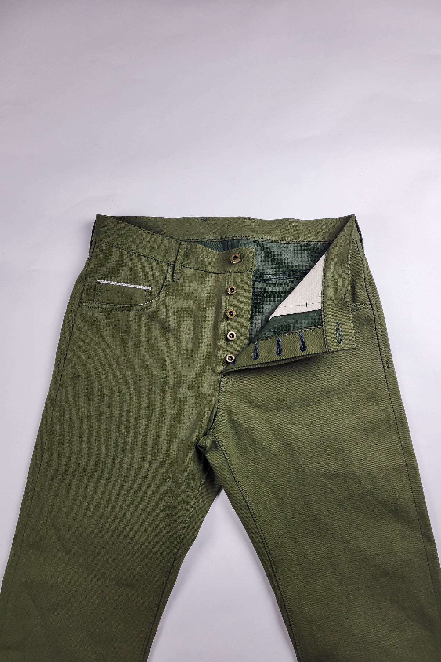 Standard Fit - 13.5oz. Nihon Menpu Green Selvedge