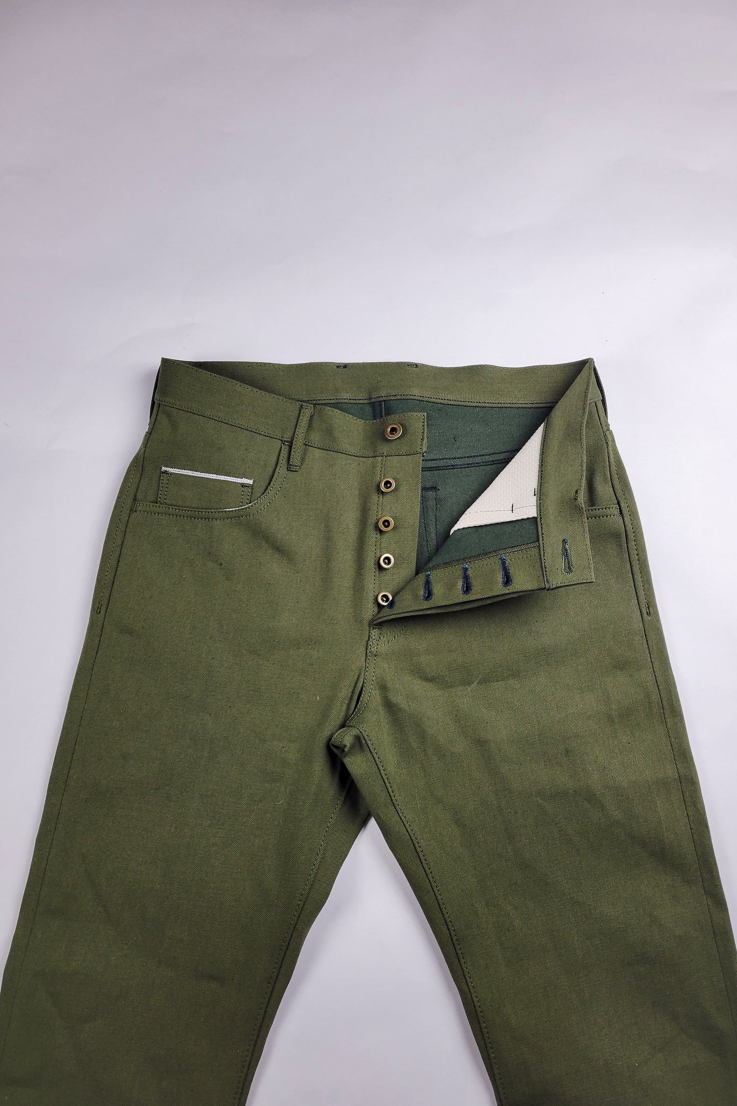 Standard Fit - 13.5oz. Nihon Menpu Green Selvedge 31 x 33