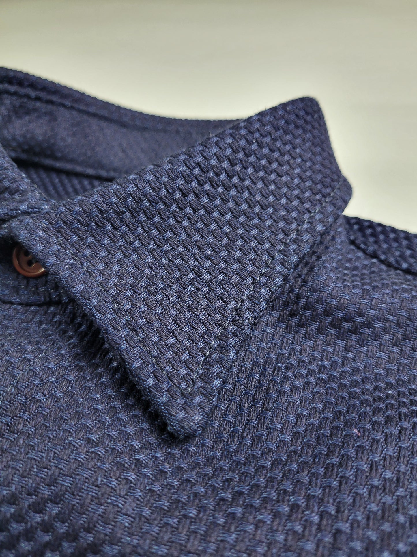 Short Sleeve Shirt - 12oz. Indigo Sashiko