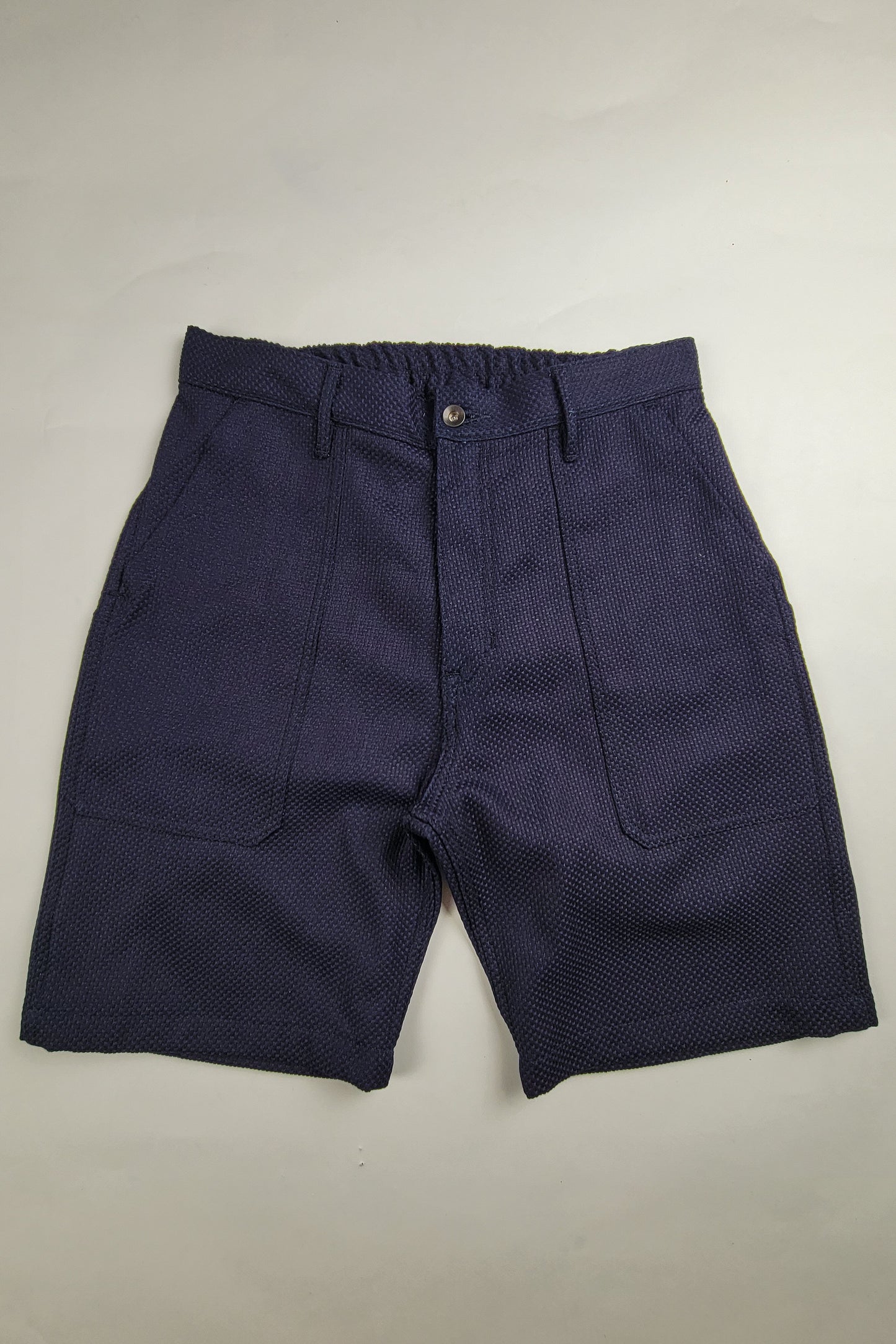 Fatigue Shorts - 12oz. Indigo Sashiko Size Exchange Small