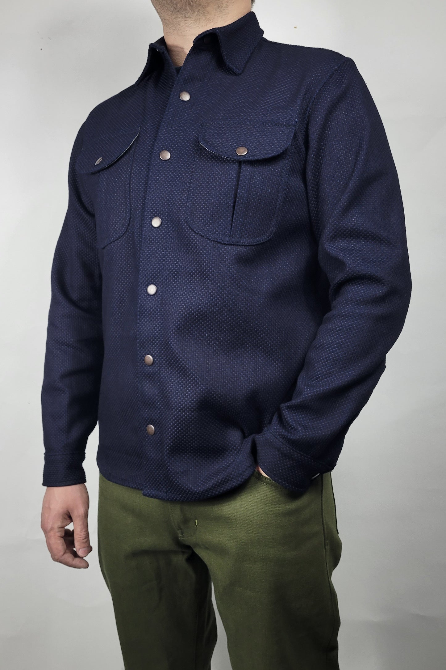 Engineer Shirt - 12oz. Indigo Sashiko