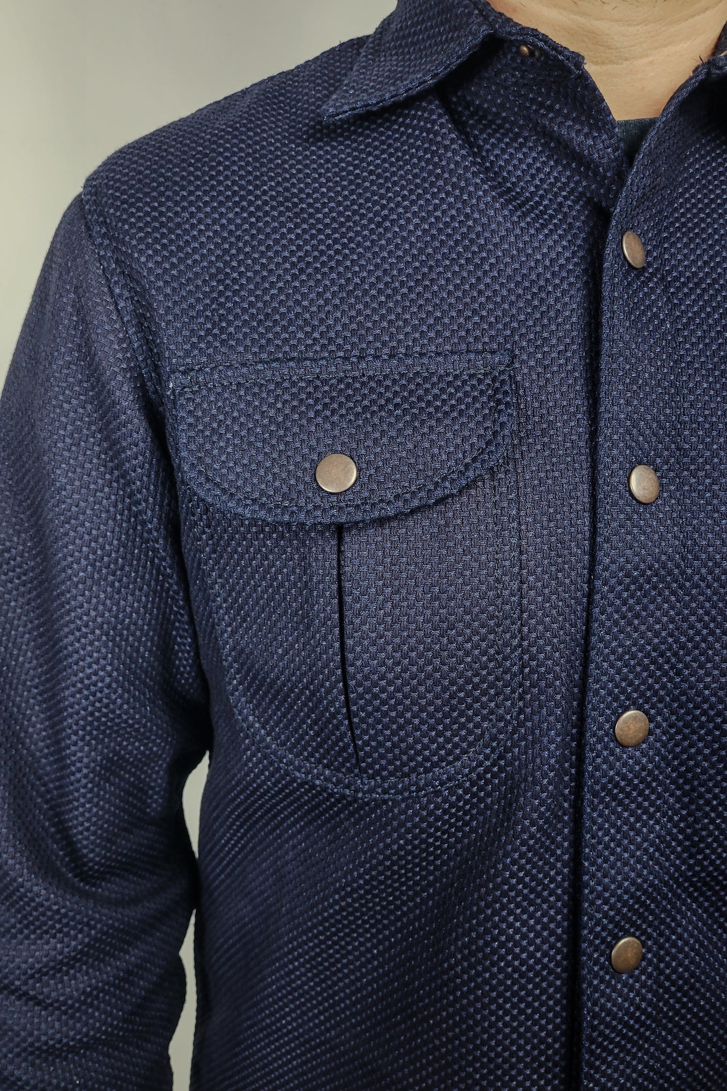 Engineer Shirt - 12oz. Indigo Sashiko