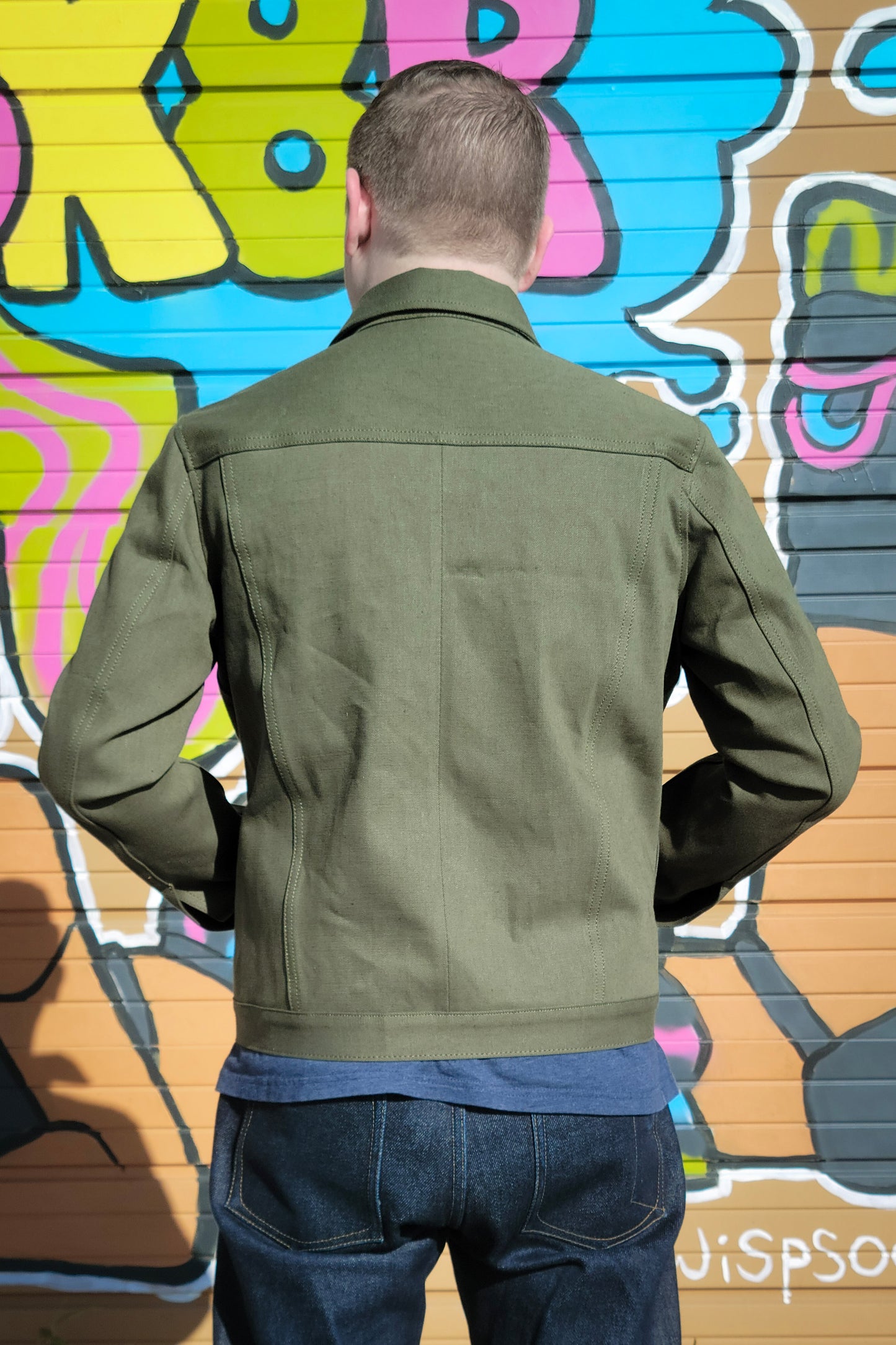 Selvedge Jacket - 13.5oz Nihon Menpu Green