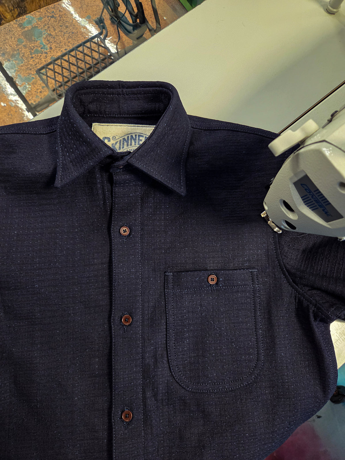 Short Sleeve Shirt - 13oz. Sashiko