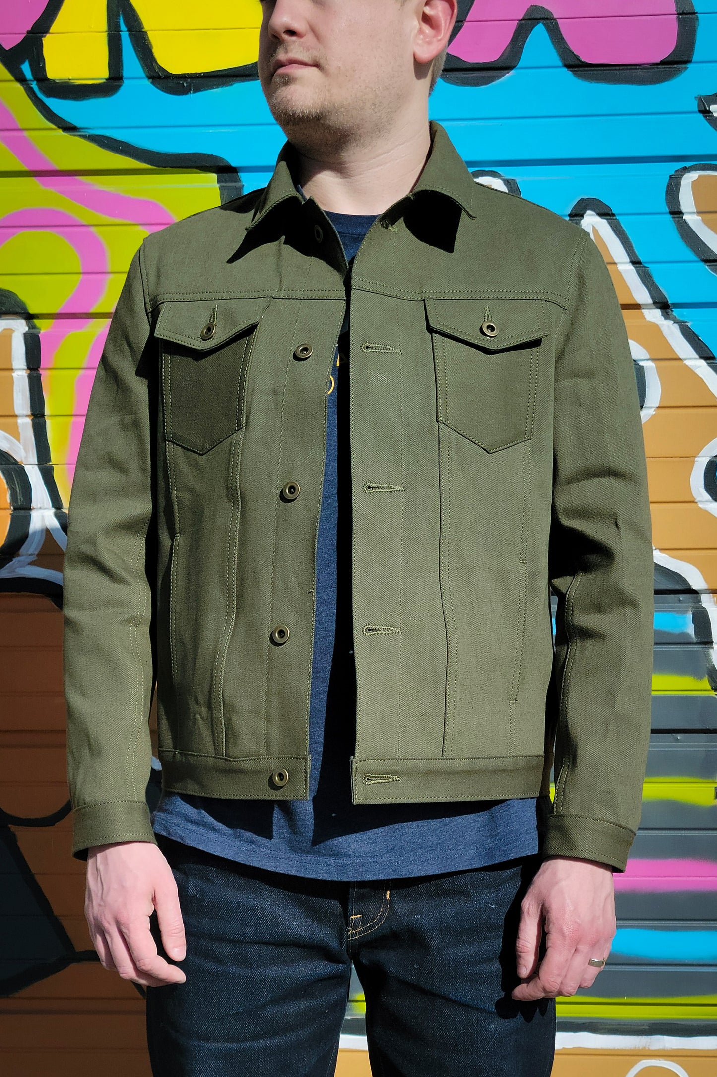 Selvedge Jacket - 13.5oz Nihon Menpu Green