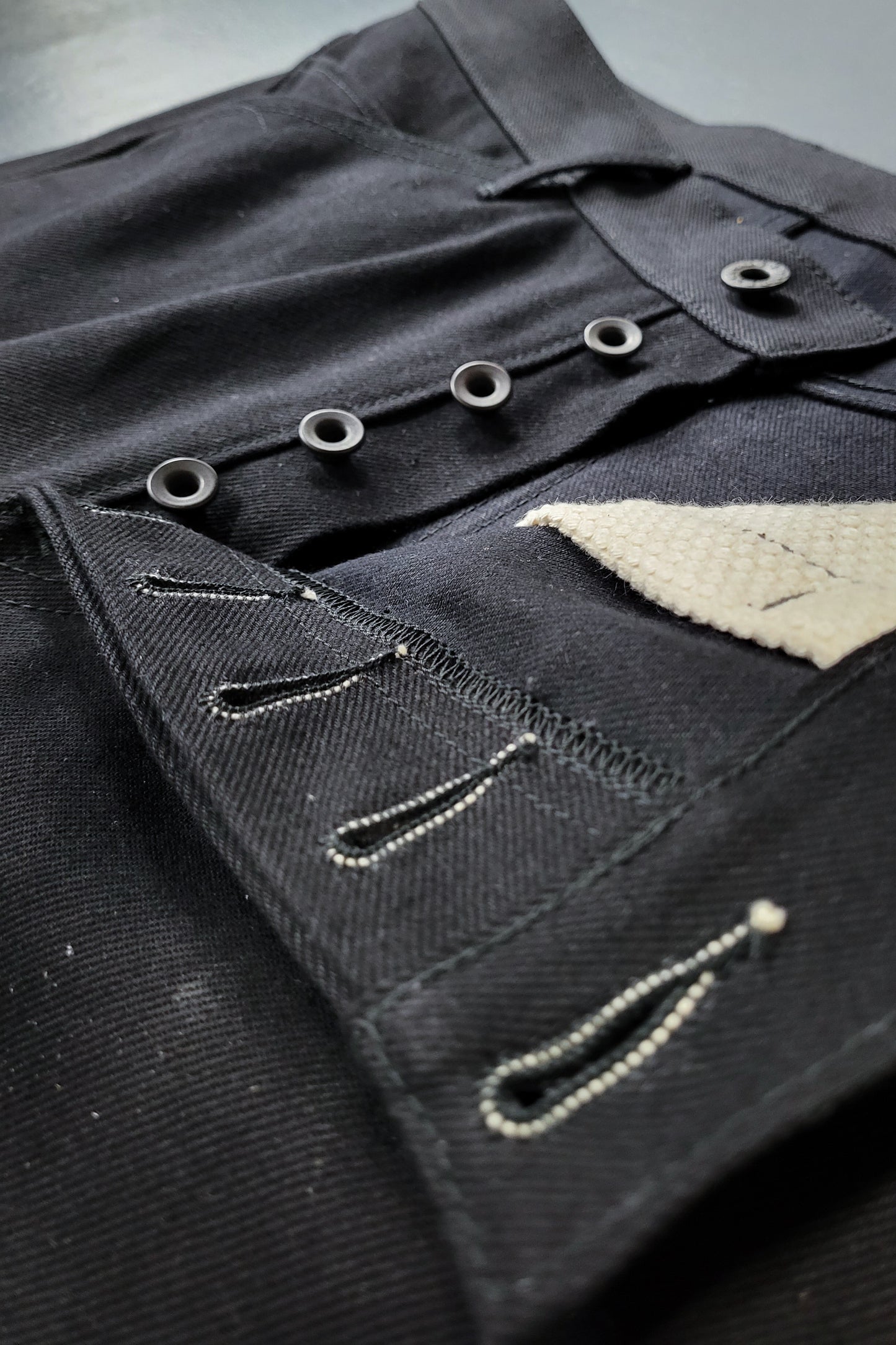 Casual Denim Pants - 13.5oz. Vidalia Mills Black Selvedge Denim
