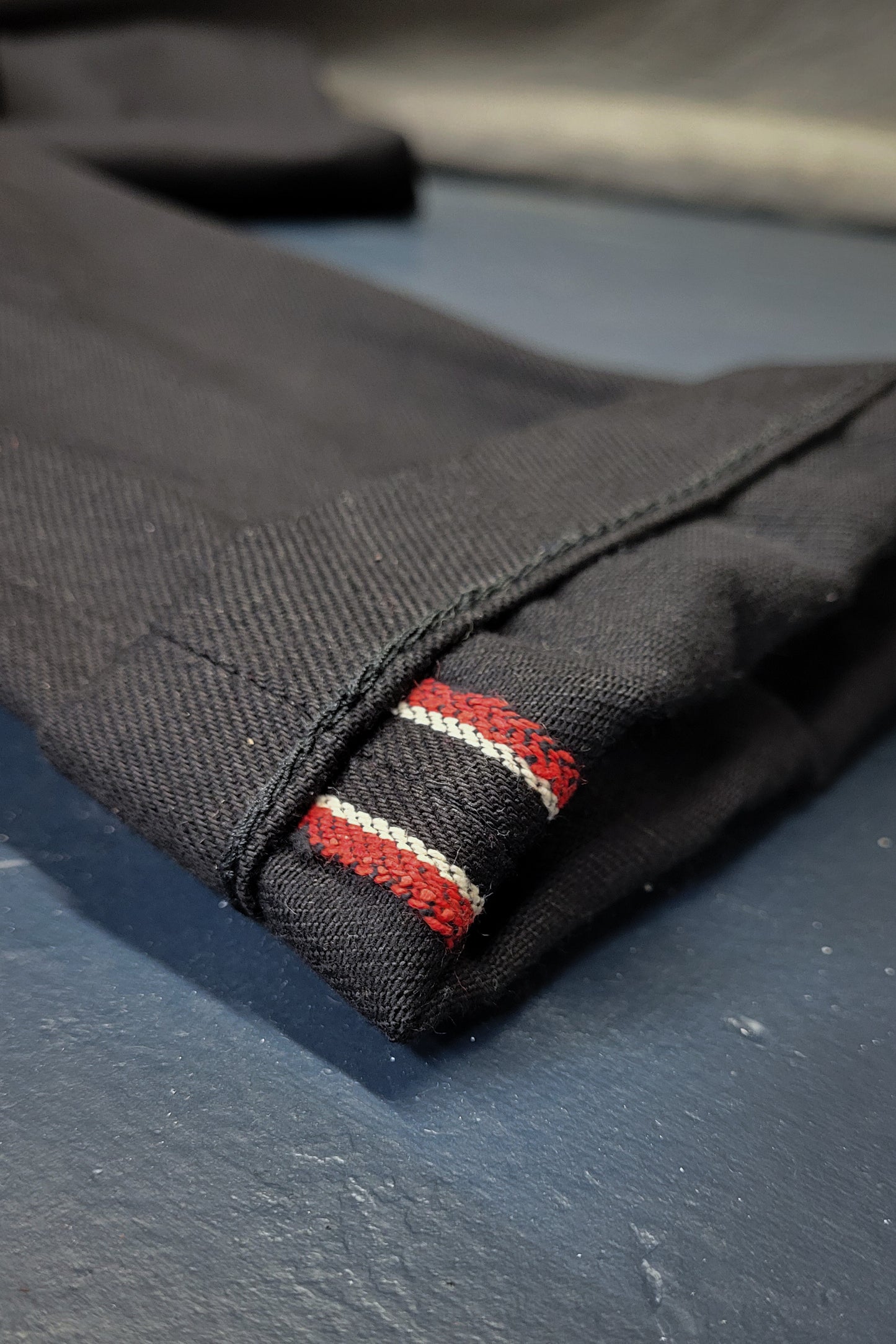 Casual Denim Pants - 13.5oz. Vidalia Mills Black Selvedge Denim