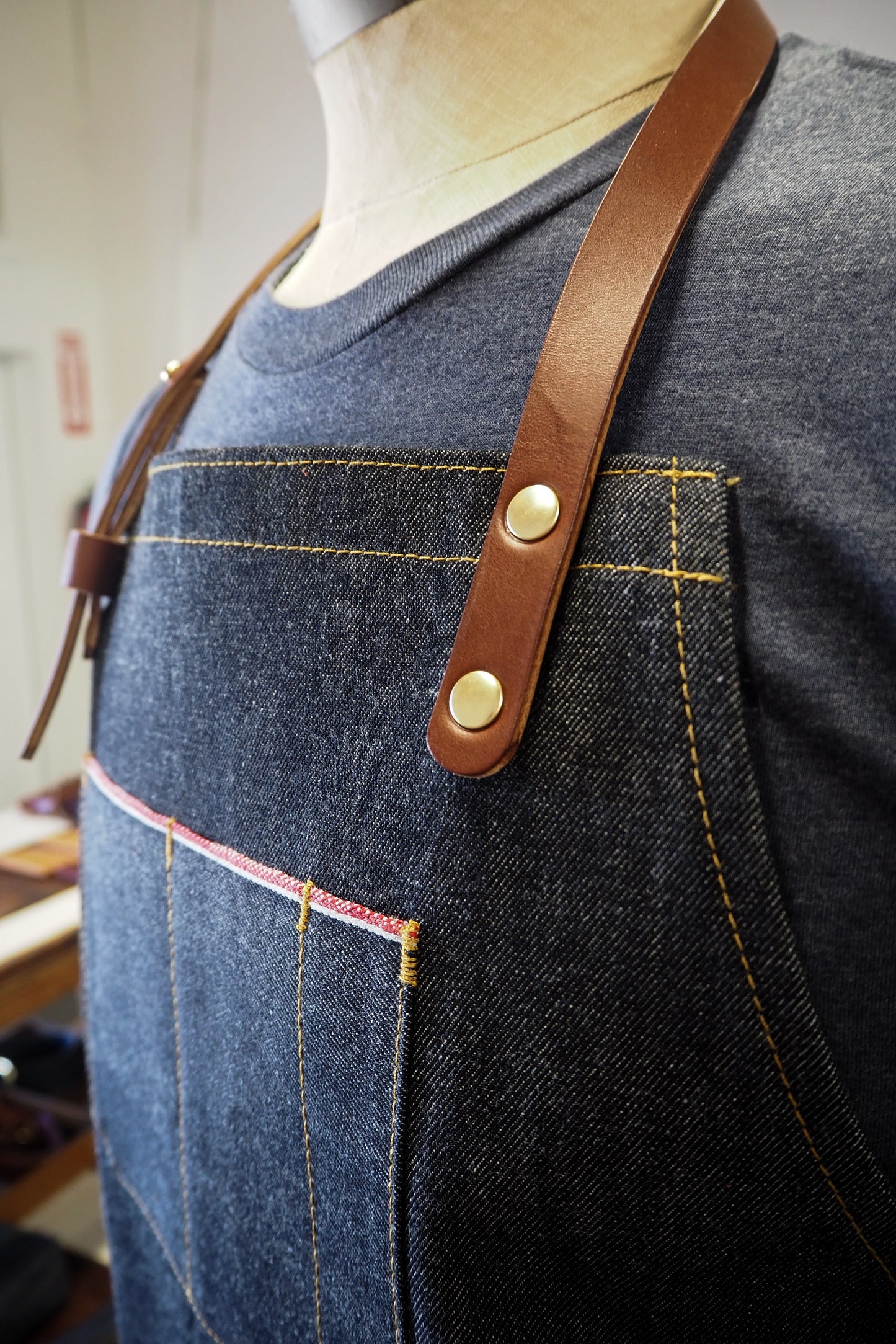 Selvedge Apron - 14oz. Vidalia Mills Denim