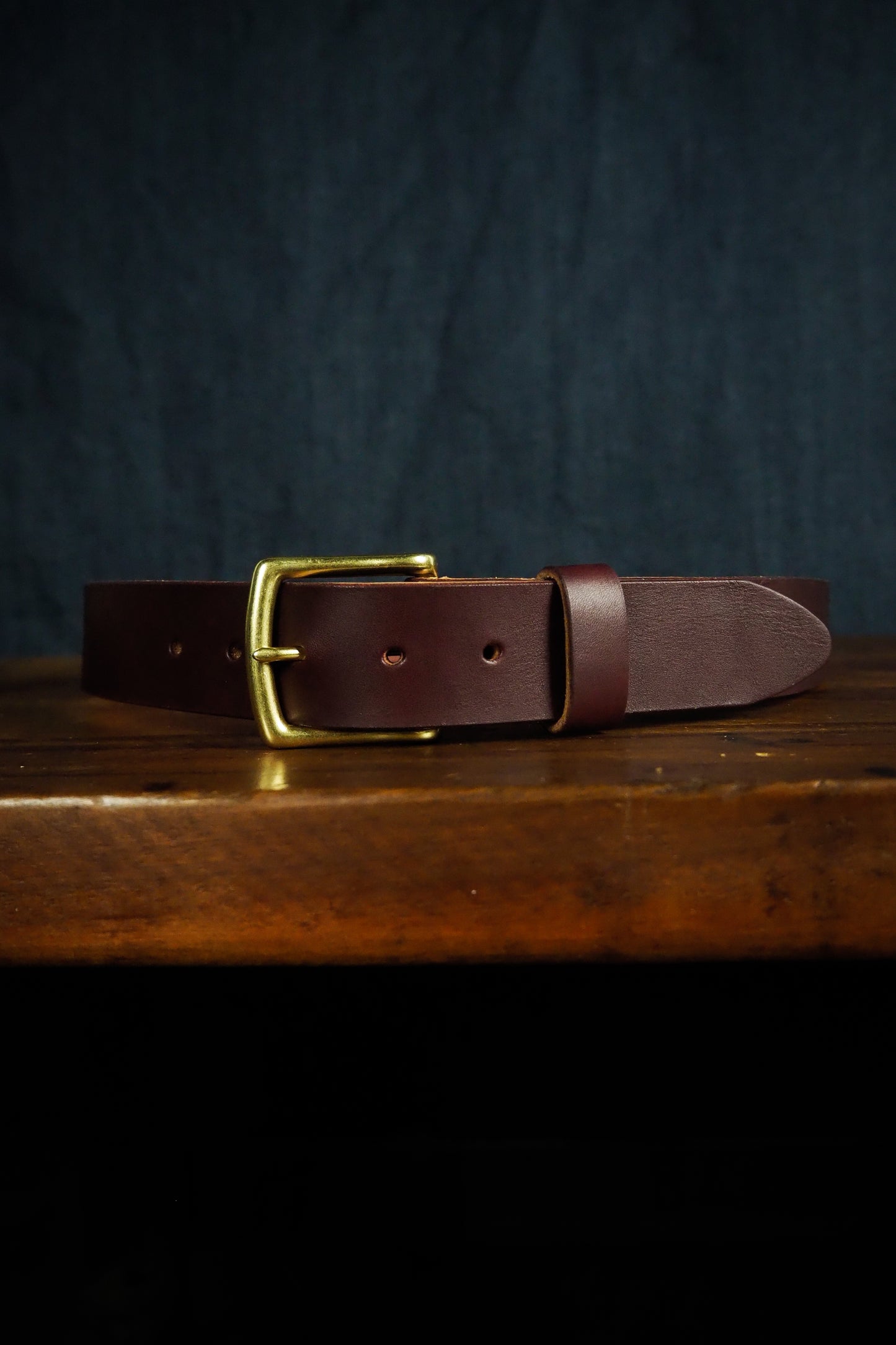 Leather Belt - Burgundy