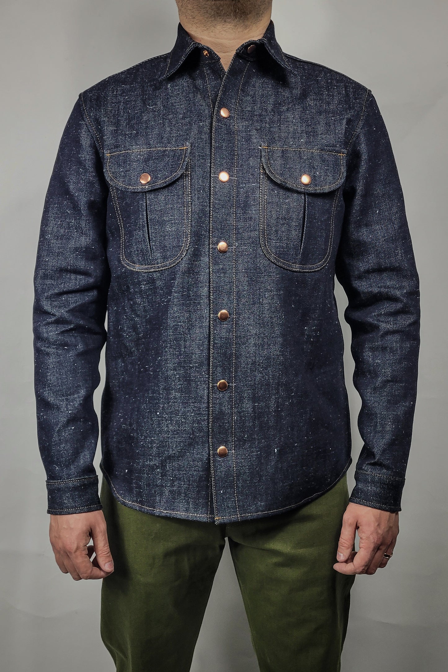 Engineer Shirt - 14oz. Nihon Menpu Hemp Selvedge