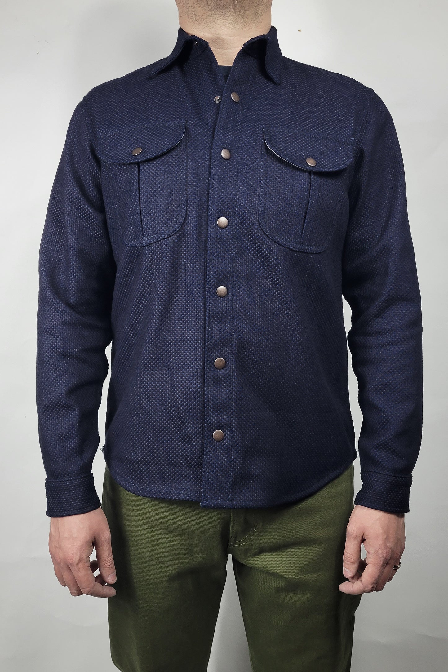 Engineer Shirt - 12oz. Indigo Sashiko