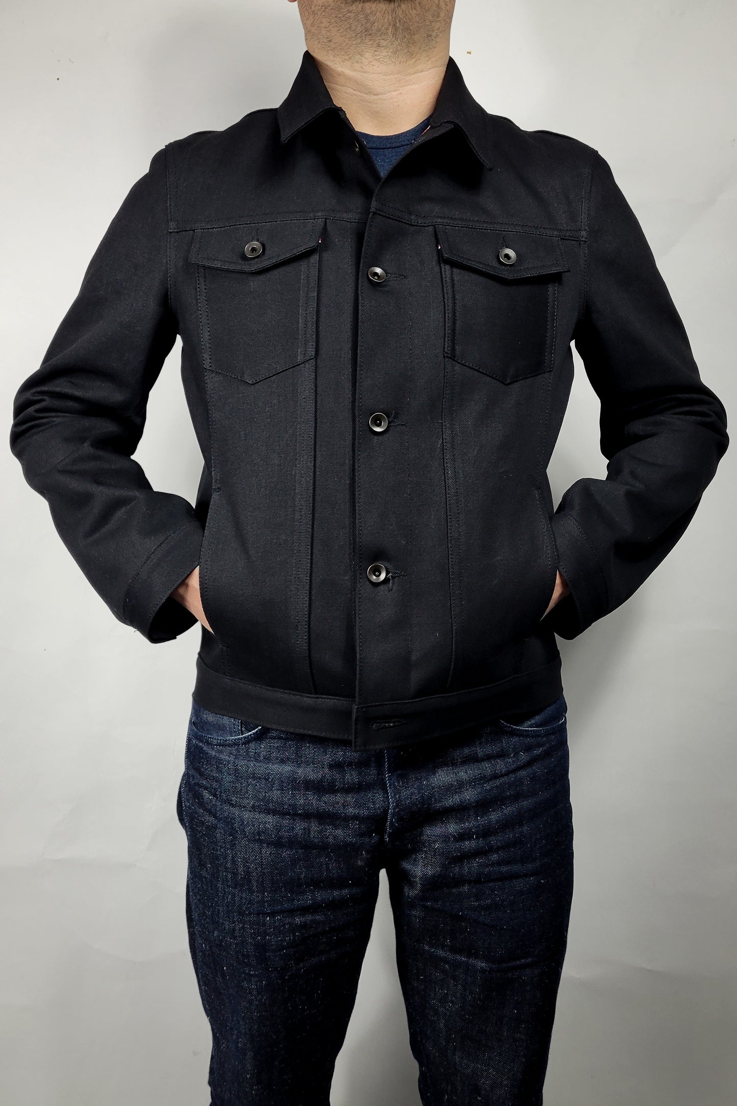 Selvedge Jacket - 13.5oz Vidalia Mills Black