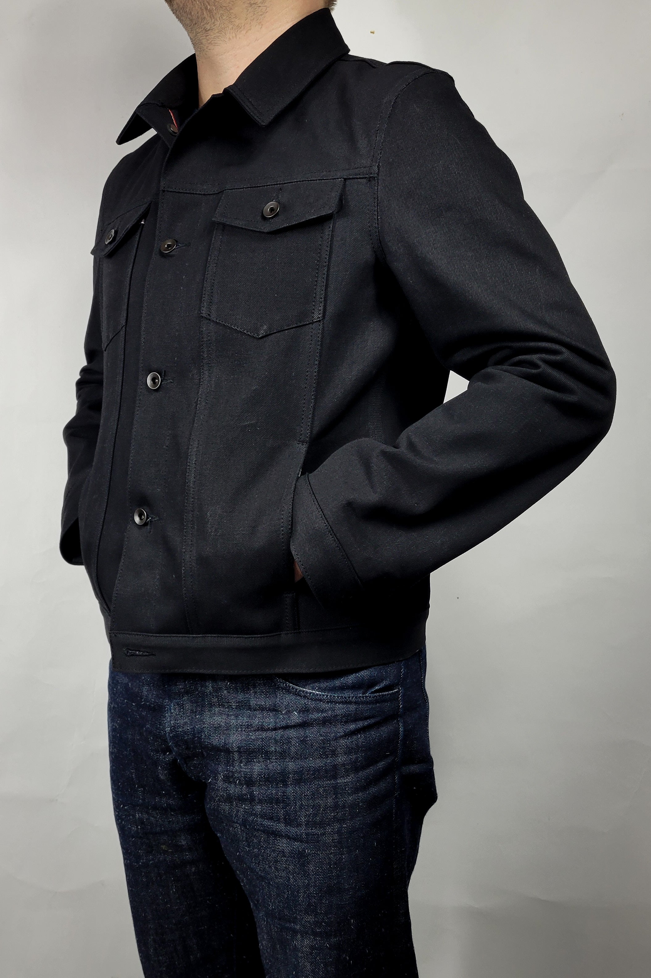 Selvedge Jacket - 13.5oz Vidalia Mills Black