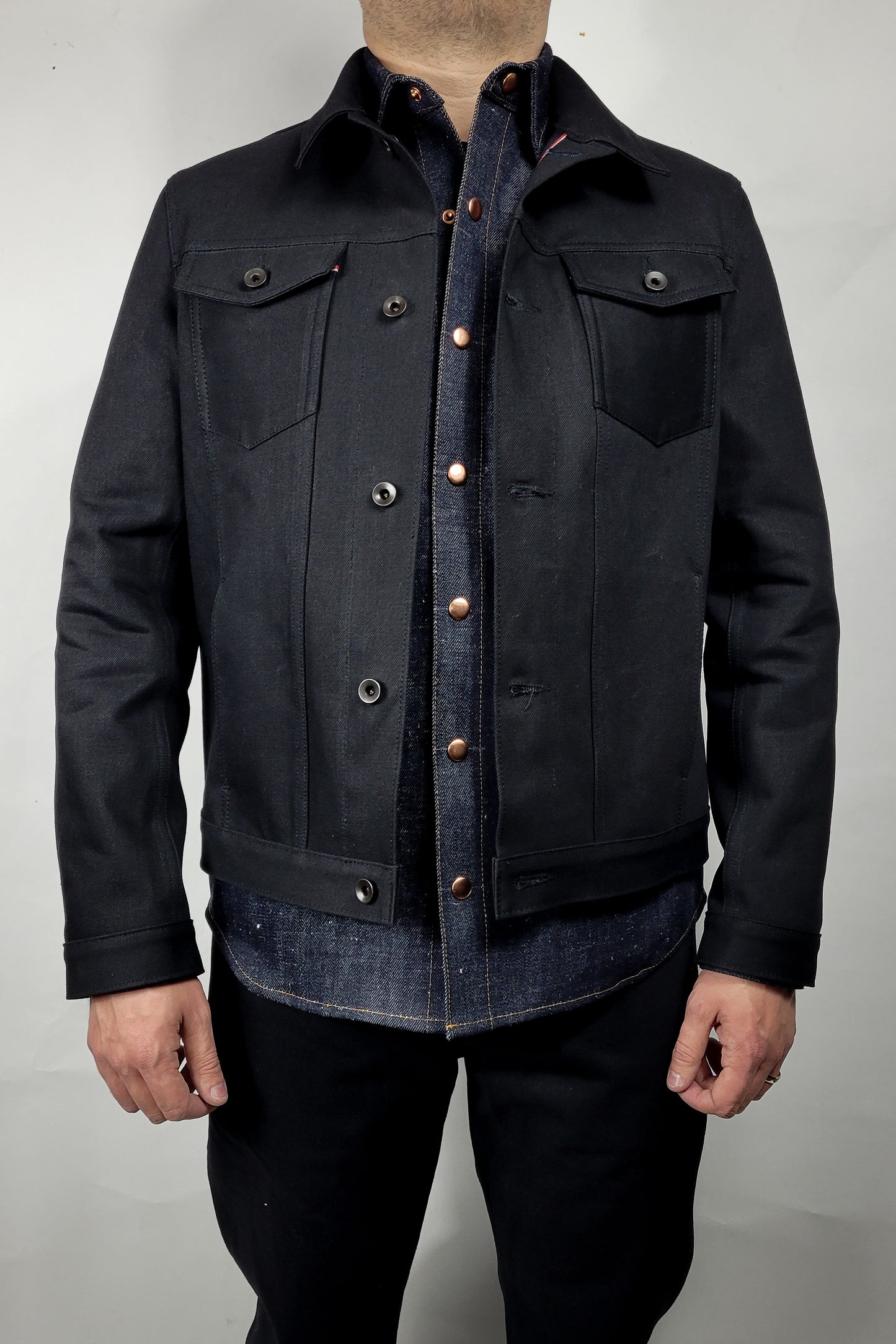 Selvedge Jacket - 13.5oz Vidalia Mills Black