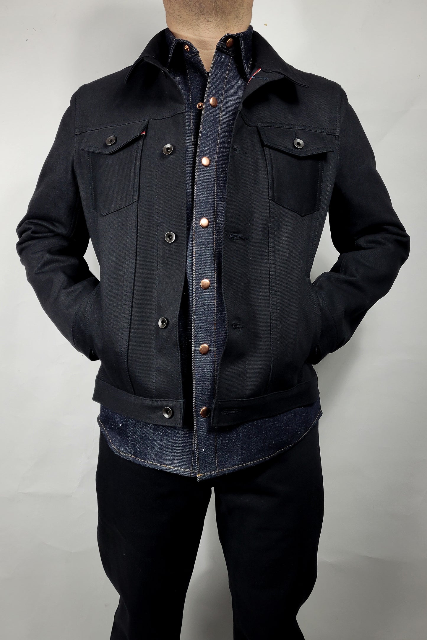 Selvedge Jacket - 13.5oz Vidalia Mills Black