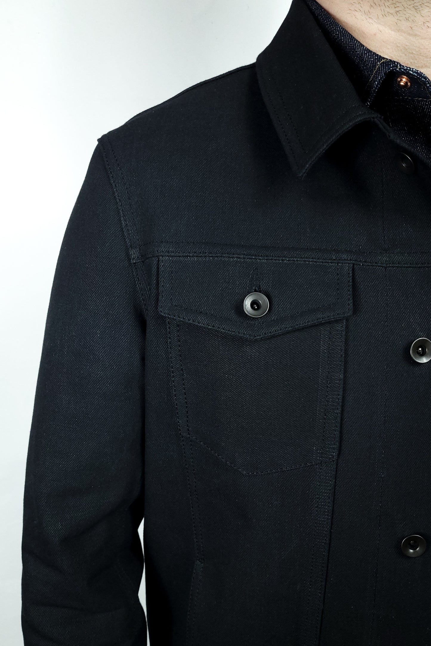 Selvedge Jacket - 13.5oz Vidalia Mills Black