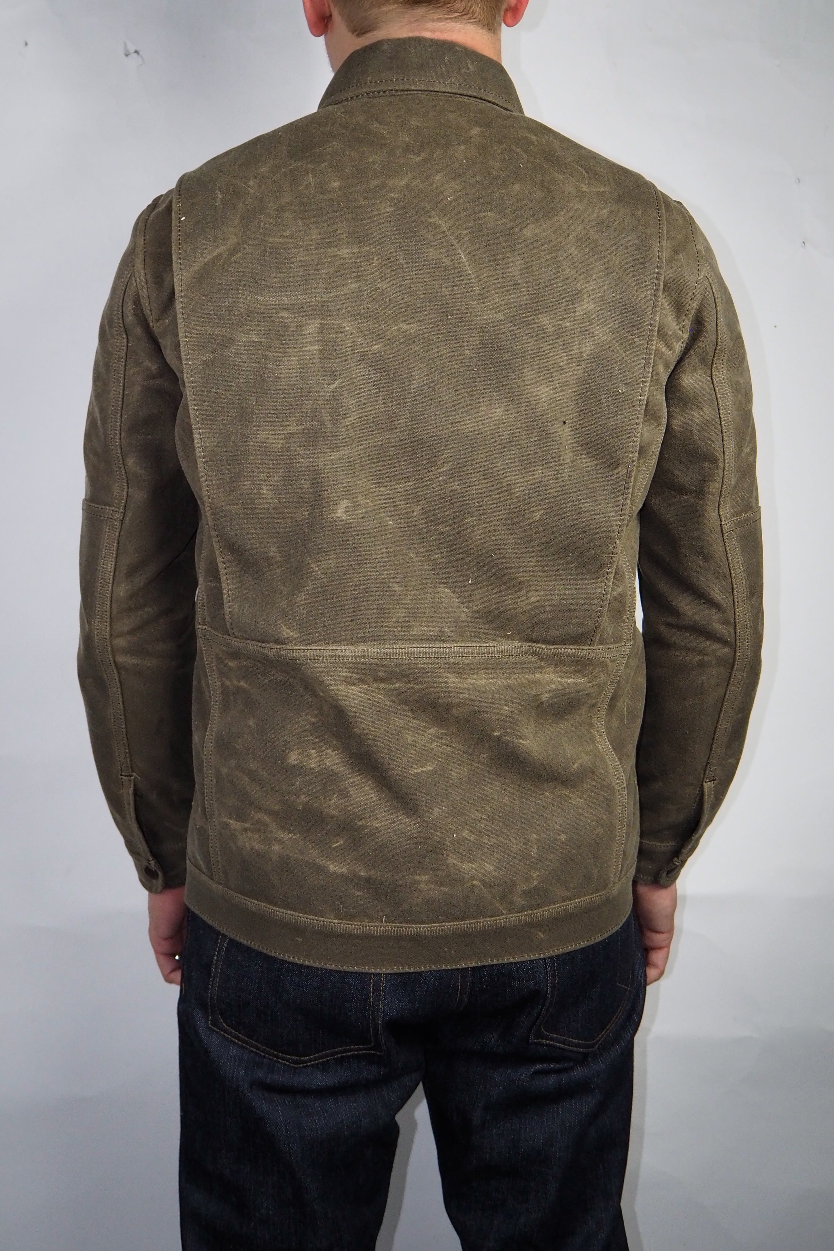 Ranger Jacket - 20oz. Sage Waxed Canvas – Skinner American Goods