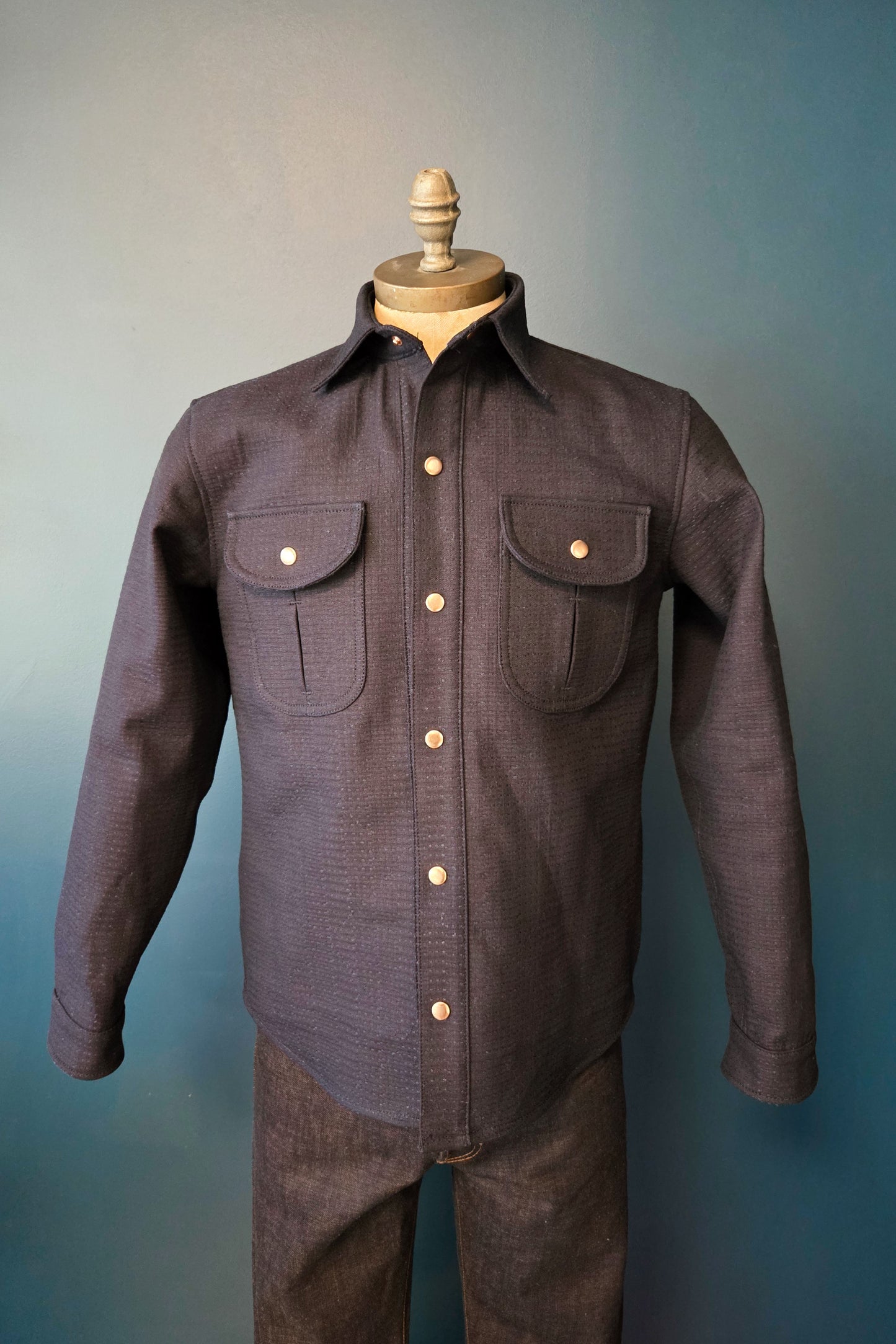 Engineer Shirt - 13oz. Indigo Sashiko