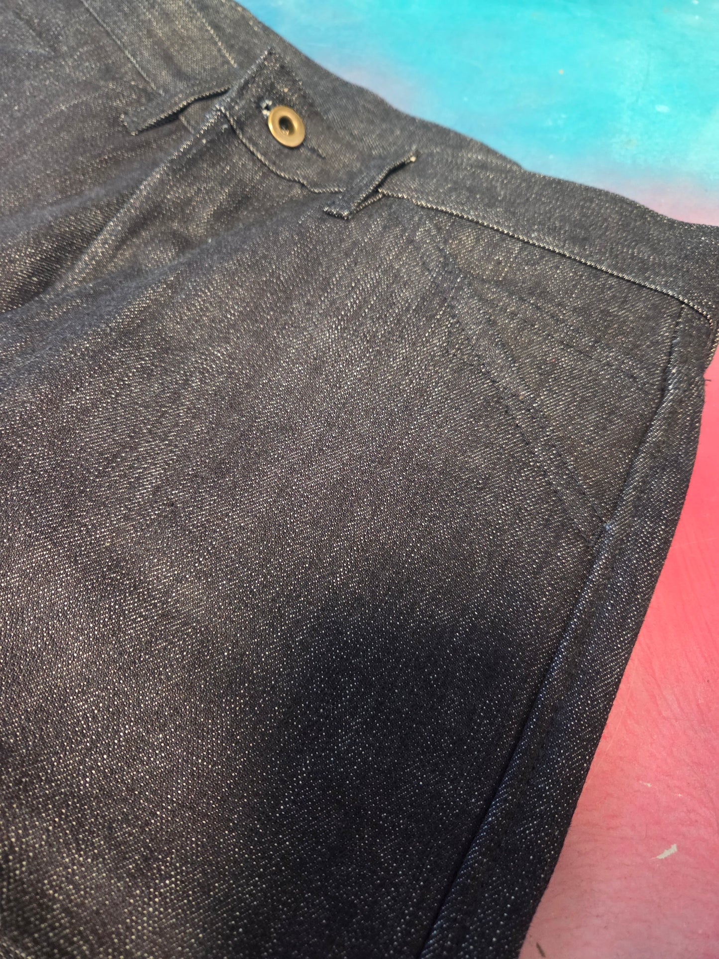 Casual Denim Pants - 17oz. Japanese Indigo Selvedge 30 x 35 size exchange