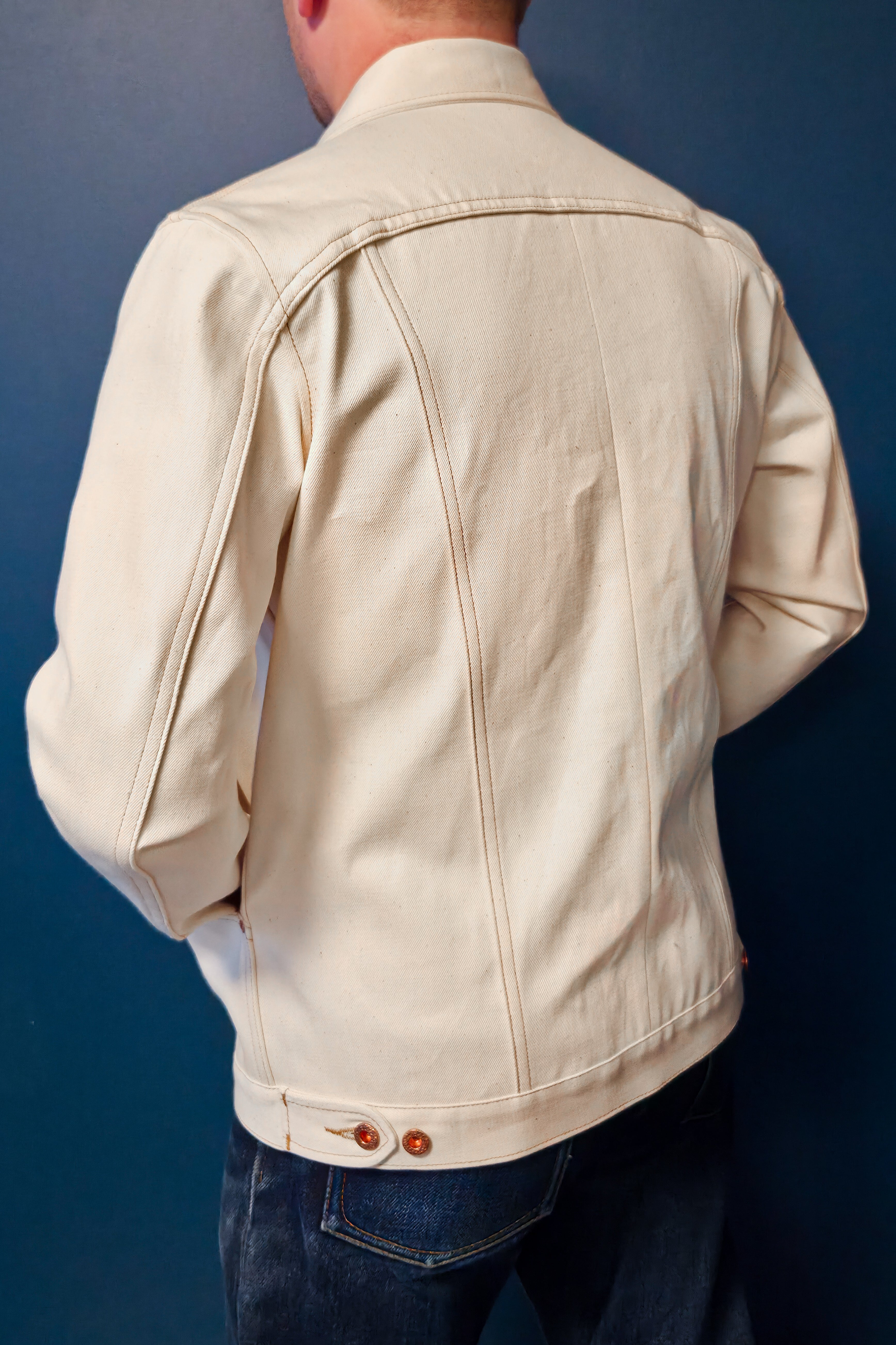 Scout Jacket - 13oz. Ecru Japanese Selvedge Denim – Skinner