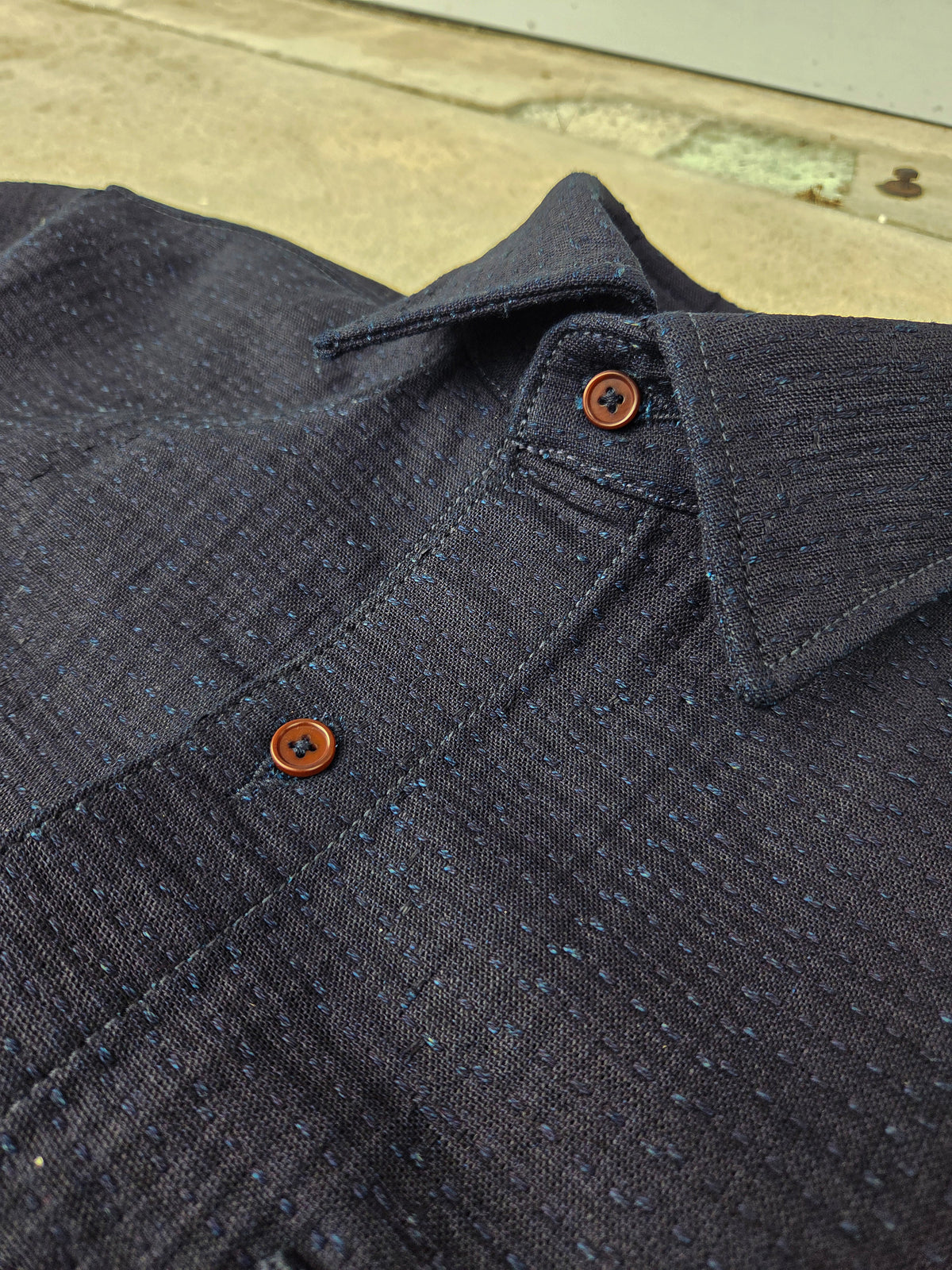 Short Sleeve Shirt - 13oz. Sashiko