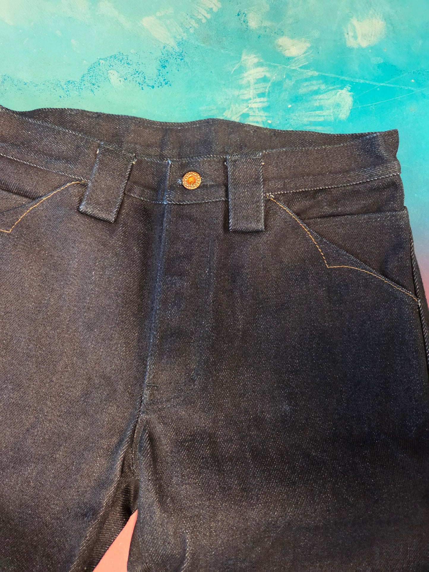 Casual Denim Pants - 22oz. Japanese Indigo Selvedge 32 x 34 wash sample