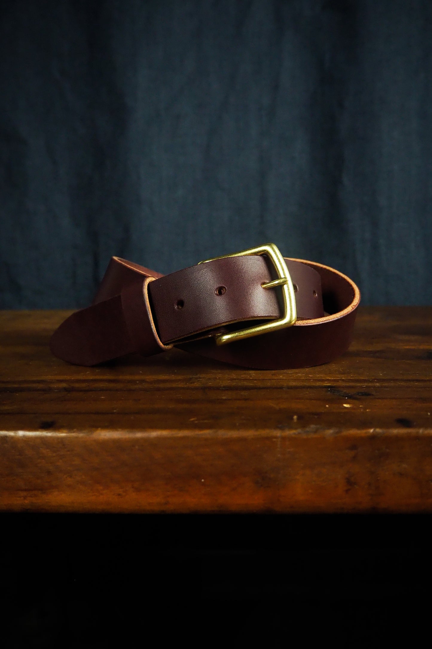 Leather Belt - Burgundy